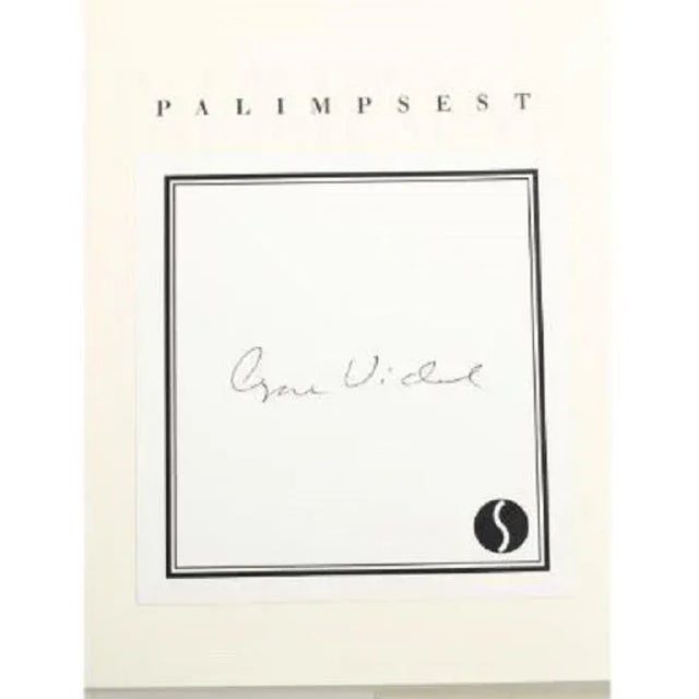 Modern 1995 Signed Hardcover Copy of Gore Vidal's Memoir Palimpsest For Sale - Image 3 of 5