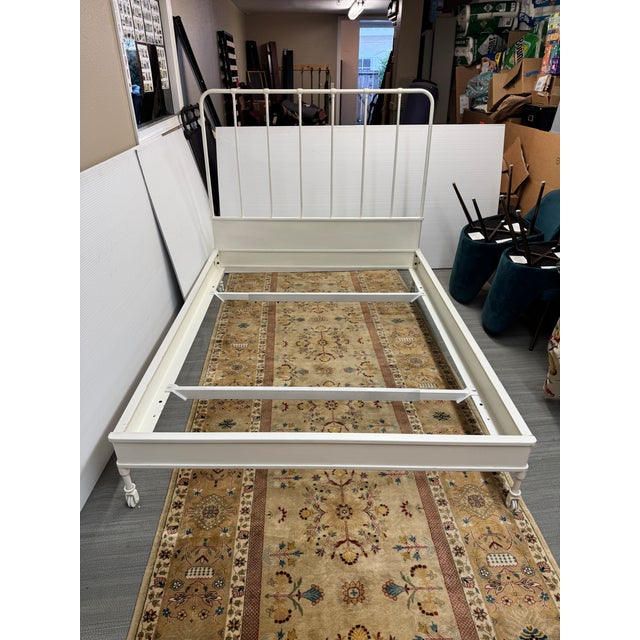 Restoration Hardware Queen Size Restoration Hardware Dutch Industrial Bed Frame For Sale - Image 4 of 12