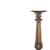 Furniture - Pair of columns - 19th century. Portuguese, from the 19th/20th century, in walnut wood with gilding....