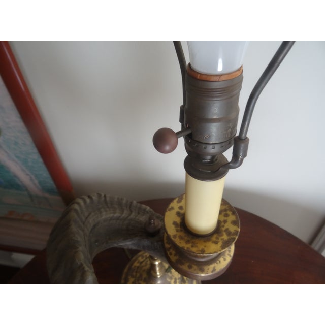 1980s 1980s Rams Horn-Shaped Lamp Attributed to Chapman Lamps For Sale - Image 5 of 6