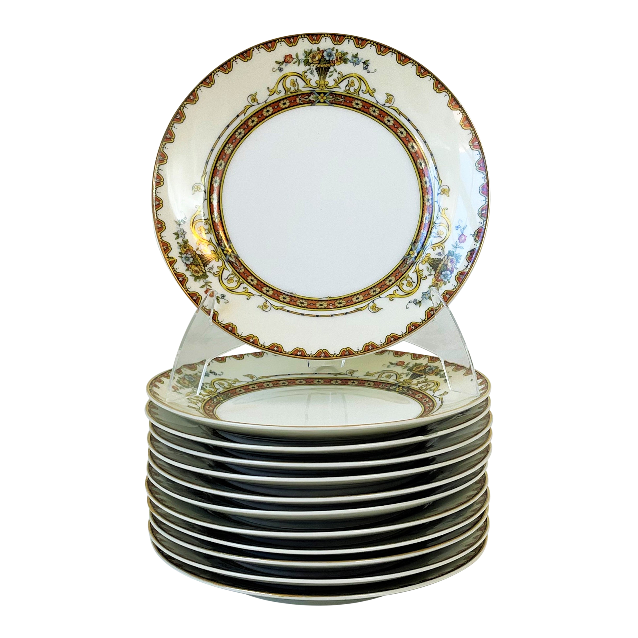 Circa 1960s Vintage Noritake 'Superba' Pattern Bread Plates