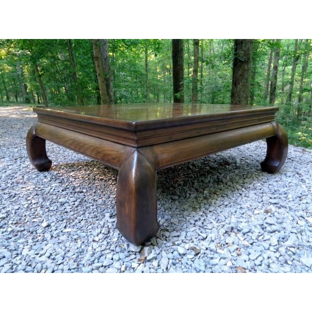 1970s Henredon Artefacts Burl Ming Style Coffee Table Chairish