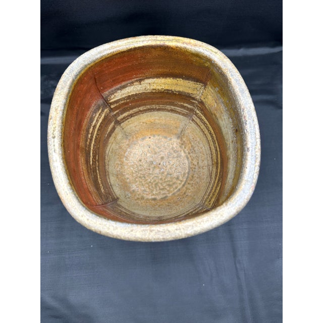 Ceramic Chuck Solberg Footed Stoneware Planter For Sale - Image 7 of 8