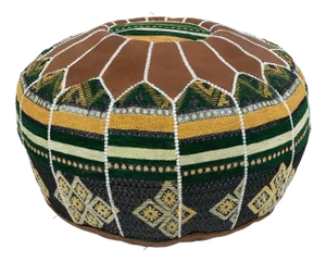 Moroccan Ottoman Floor Pouf Cover