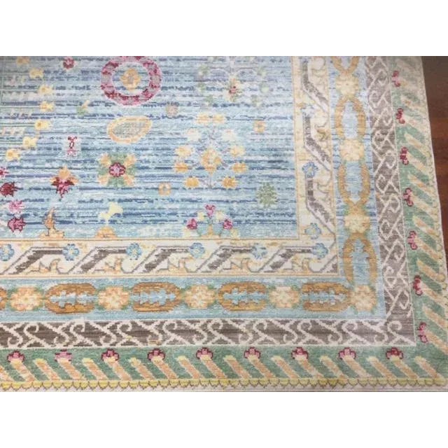 2010s Turkish Oushak Design Silk Rug-Excellent , 8éx10"5" For Sale - Image 5 of 7