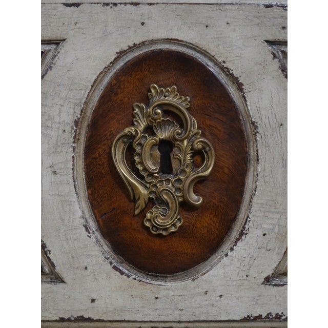 Theodore Alexander Continental Style Painted Commode Chest For Sale - Image 12 of 18
