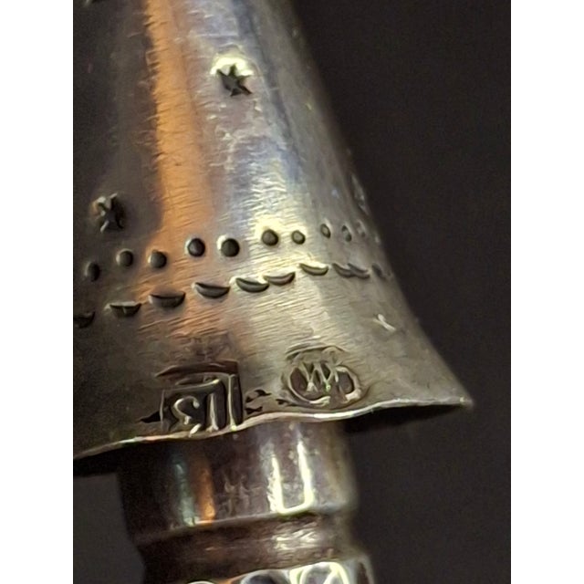 Rare Antique 19th Century 13 Loth Silver Torah Pointer Yad Austro Hungarian Judaica 72g For Sale - Image 4 of 16