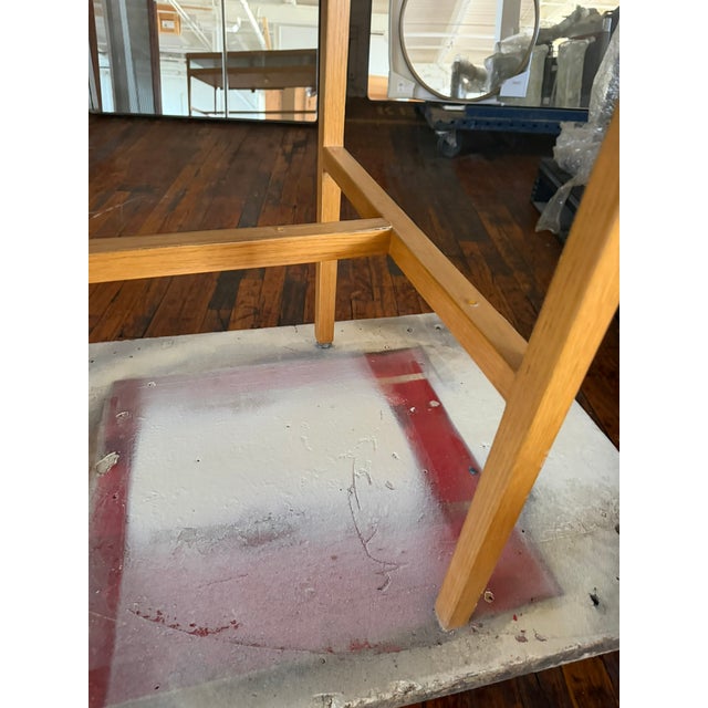 Brown One‑of‑a‑Kind Burberry Commission Console Table – Leather, Stone, Glass & Wood Modern Showpiece For Sale - Image 8 of 8