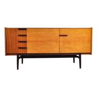 Vintage Sideboard in Ash and Mahogany by František Mezulanik, 1960s For Sale