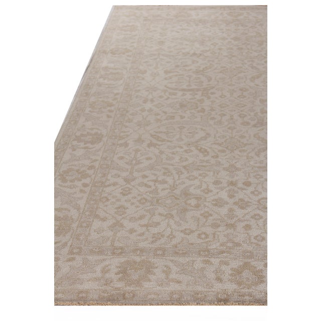 Vith Ivory Hand knotted Wool Area Rug - 10'x14' For Sale - Image 4 of 8