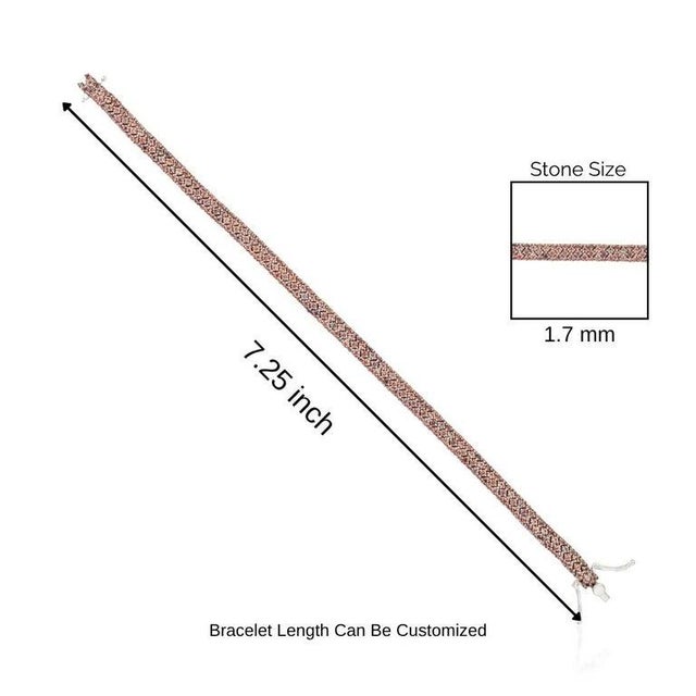 Contemporary Golden Orange Sapphire Rope Bracelet in 925 Silver For Sale - Image 3 of 13