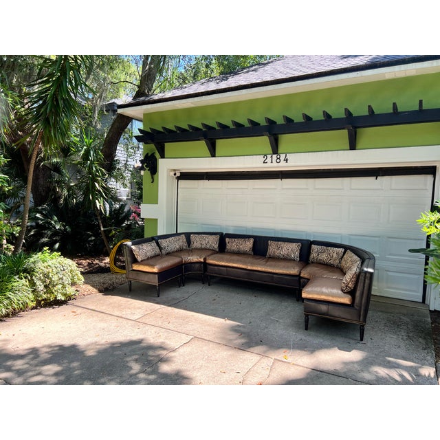 Custom Leathercraft Swanky Sectional Sofa For Sale - Image 10 of 12