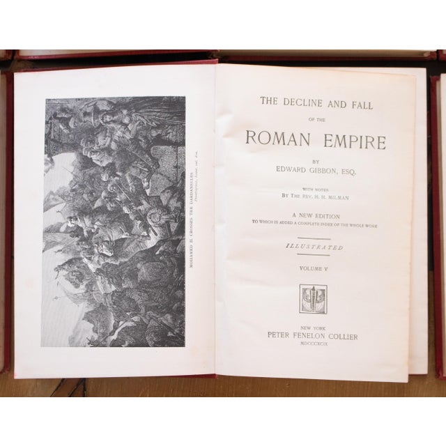 1899 Edward Gibbon "The Decline and Fall of the Roman Empire", Complete Set of 6 Volumes For Sale - Image 12 of 18