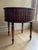 English Theodore Alexander Hand-Carved Vintage Wooden Drum Book Table For Sale - Image 3 of 14