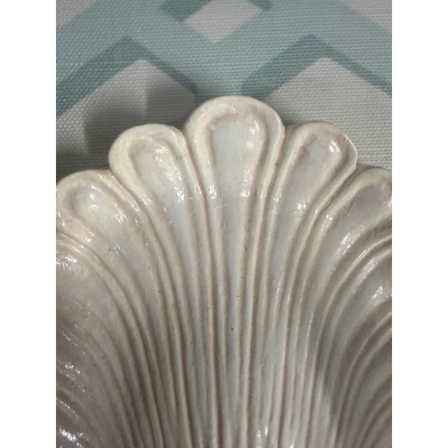 Shell Pair of Hand-Painted Coastal Wall Sconces/Candleholders For Sale - Image 4 of 6