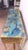 Contemporary Blue and Gold Murano Glass Console Table from Justfurnituress SRL For Sale - Image 3 of 18
