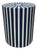 Modernist Moroccan Inlay Style Striped Resin Pedestal Table For Sale