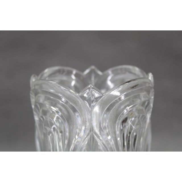 1970s Mid-Century Table Lamps with Sculpted Pressed Glass Shades from Lidokov, 1970s, Set of 2 For Sale - Image 5 of 13