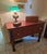 An exceptional piece of early American utilitarian craftsmanship, this massive solid cherry work table dates to circa...