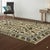 6x9 Willow Lydia Gold Classic Floral Medallion Hand Knotted Wool Carpet Rug For Sale In New York - Image 6 of 7