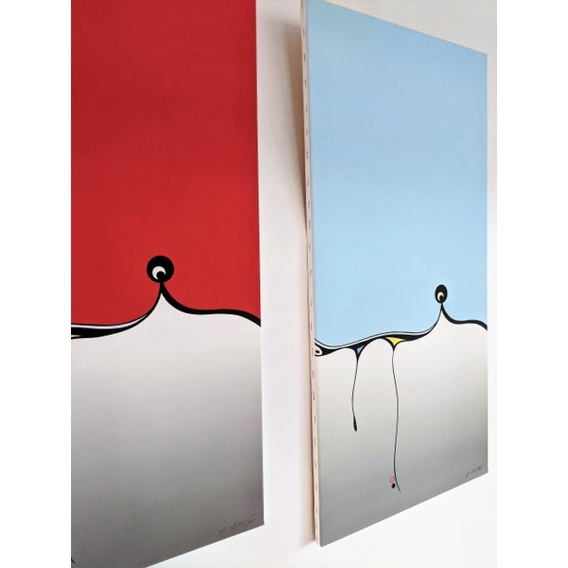 Atsuko Okamoto Abstract Serigraph A. P. Signed "Espana 4 Tranquility" - "Espana 4 Passion" - A Pair For Sale - Image 4 of 13