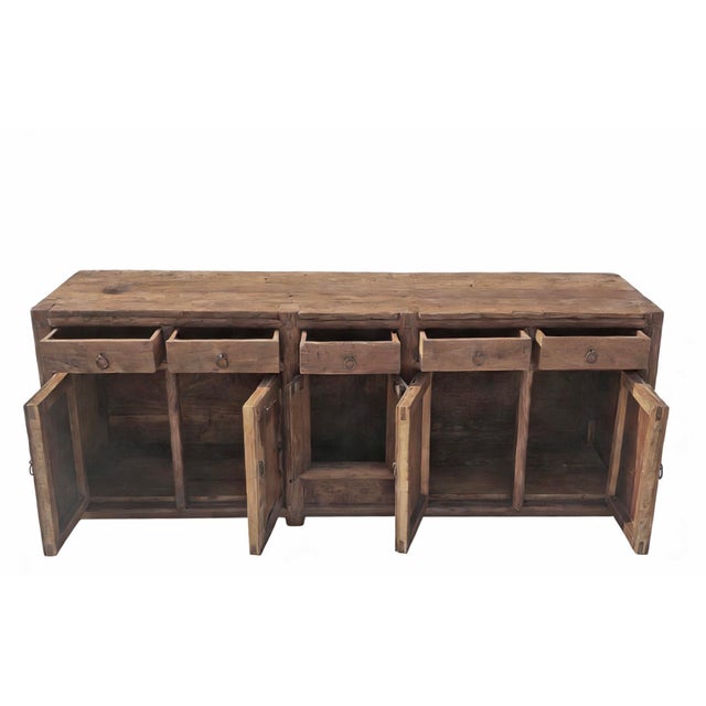 Rustic 17th Century Elm Sideboard For Sale - Image 10 of 11