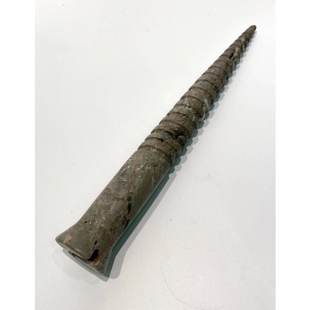 Contemporary Kartel, Long Screw , Hand-Carved Marble Sculpture, 2020 For Sale - Image 3 of 4