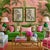 Paper Paper Mache & Plaster Pear Branches Set in Green Lacquer Frames, a Pair For Sale - Image 7 of 7