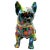 Plastic Interior Illusions Plus Standing Flower French Bulldog With Necklace For Sale - Image 7 of 7