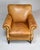 Pottery Barn Pottery Barn Brooklyn Leather Armchair on Casters For Sale - Image 4 of 12