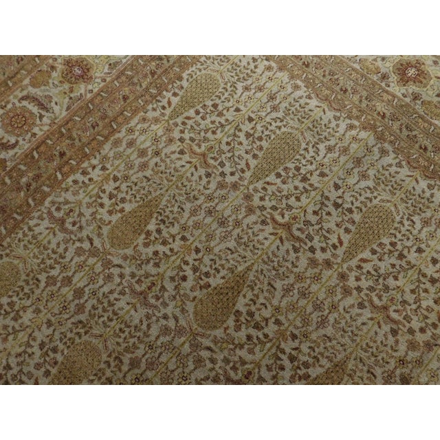 Extra Fine Hand-Knotted Paisley rug.8'x 9'10" For Sale - Image 16 of 18