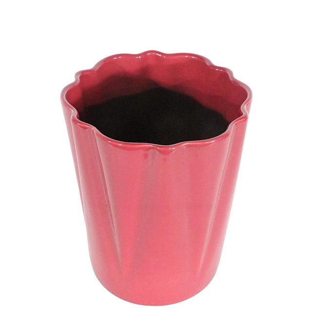 Ceramic Alamo Pottery Pottery Vase Model 723 in Burgundy Glaze Finish C 1950's For Sale - Image 7 of 7