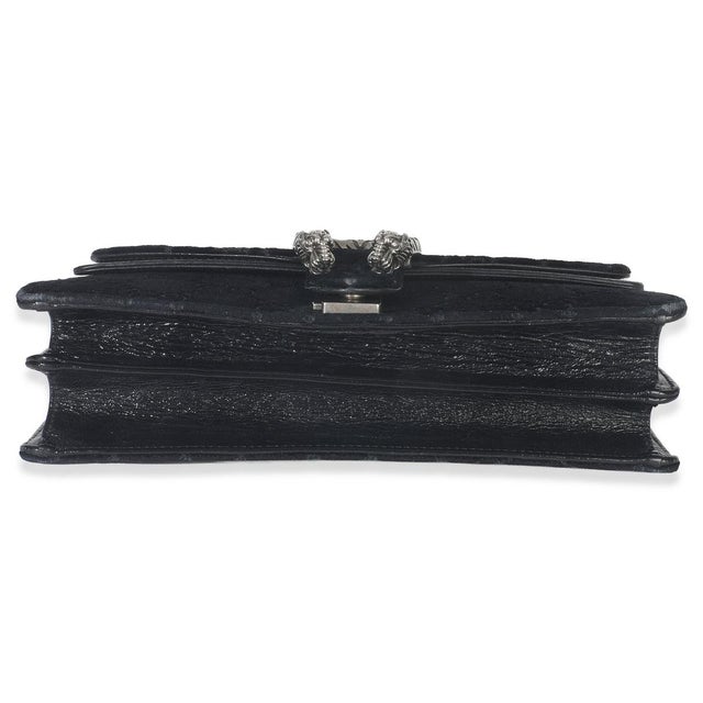 2010s Black GG Embossed Velvet Small Dionysus Chain Bag For Sale - Image 5 of 9