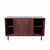 The stunning rosewood grain detail enhances the rich wood patina of this vintage storage piece. Masterfully crafted in...