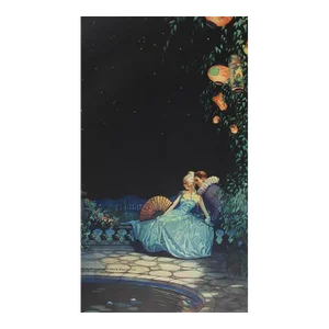 Vintage 1930s Romantic Couple Evening Print