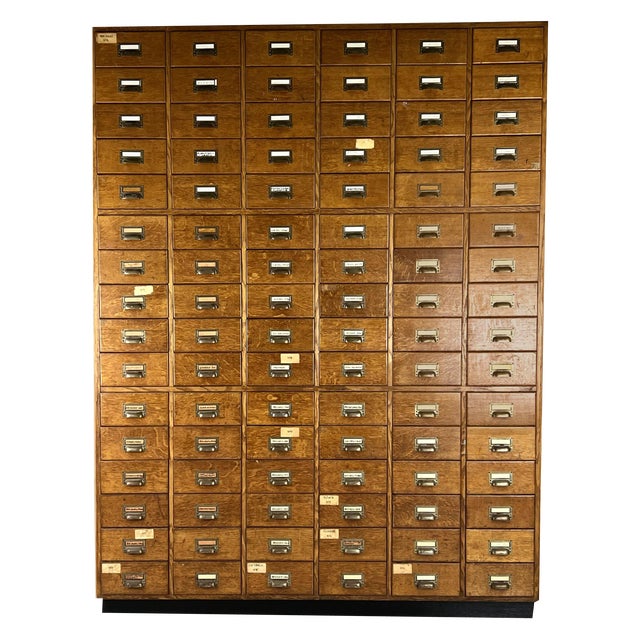 Large Vintage Pharmacy Chest of Drawers, 1960s For Sale