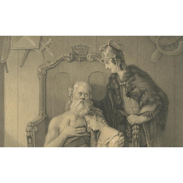 After Pehr Wickenberg, Frithiof and King Ring, 1850, Lithograph For Sale - Image 6 of 10