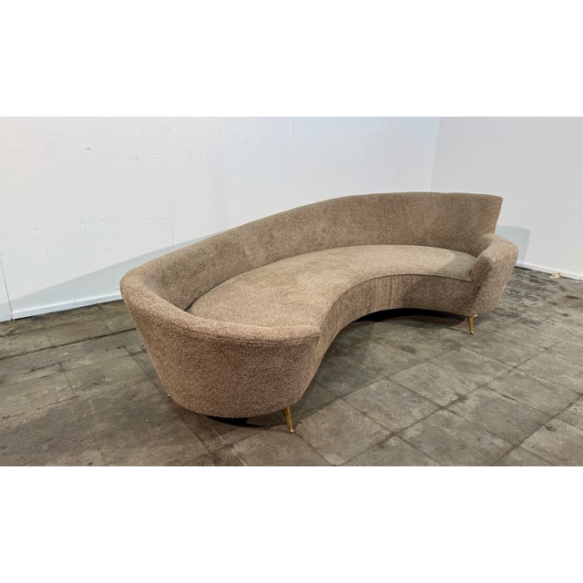 1960s Curved Sofa, Attributed to Federico Munari, Italy, 1960s For Sale - Image 5 of 10