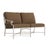Brown Jordan Venetian Left Arm Loveseat, Dove frame with Fusion Moccasian fabric For Sale - Image 12 of 12