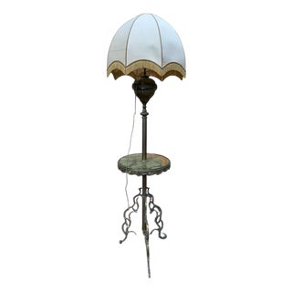 Napoleon III Style Bronze and Onyx Floor Lamp For Sale