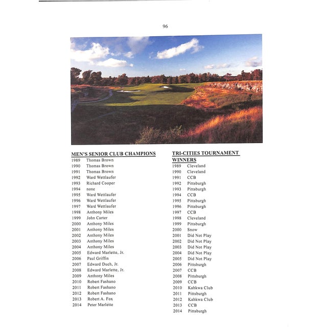 2010s "The Country Club of Buffalo the First 125 Years 1889-2014" Galluzzo, John For Sale - Image 5 of 18