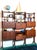 1960s modular 3-bay bookcase designed by vittorio dassi, italian-made, completely restored and sanitized. The bookcase is...