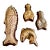 Collection of Four Coastal Copper Fish and Lobster Molds For Sale
