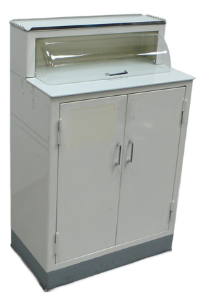 Mobile Medical 2-Door Cabinet, 1960s