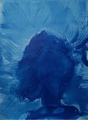 Udi Cassirer, Untitled, Head II, 2020, Acrylic on Canvas