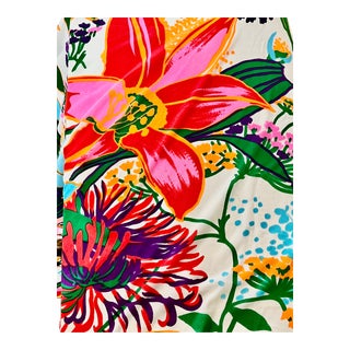 Vintage Palm Beach Hollywood Regency Poly Blend Fabric 6 Yards For Sale