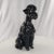 Black Mid 20th Century Hutschenreuther Black Poodle Figurine Sitting Hans Achtziger Germany Vintage For Sale - Image 8 of 12