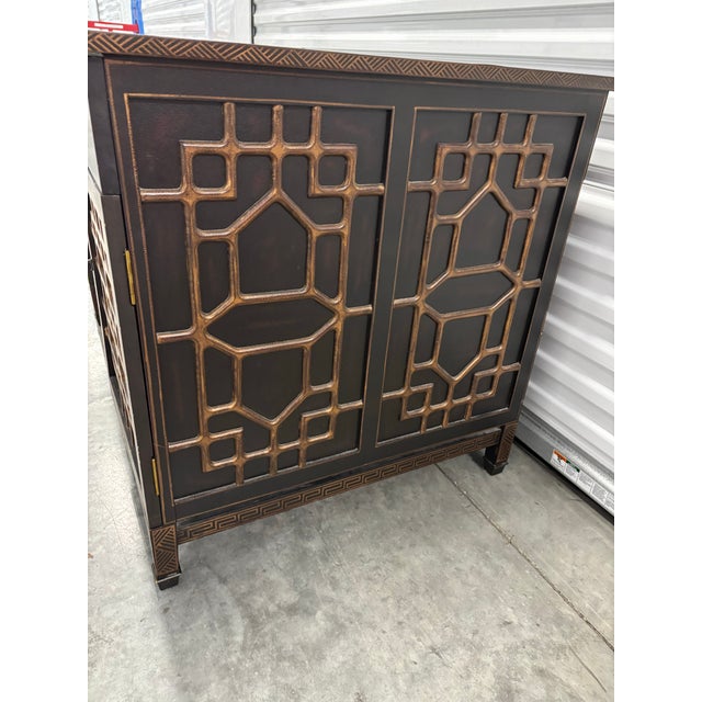 Drexel Heritage Chinoiserie Style Executive Desk For Sale In Chicago - Image 6 of 12