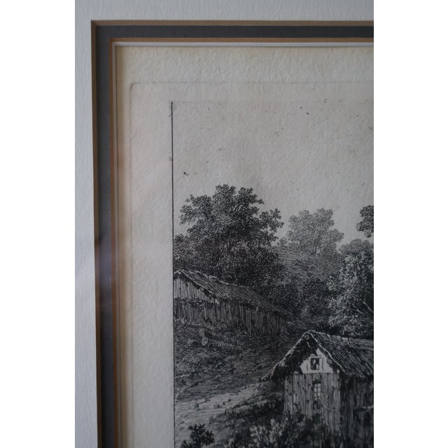 Late 20th Century Eugène Bléry “Bridge at Fourvoirie” Louvre Chalcographie Etching—Framed For Sale - Image 17 of 18