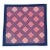19th Century Indigo Blue Irish Chain Quilt on a Red Calico Ground For Sale